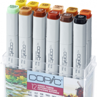 Copic Classic 12 Autumn набор маркеров в кейсе, осенние цвета - Copic Classic 12 Autumn набор маркеров в кейсе, осенние цвета купить в официальном магазине Копик Клаб / Copic Club с доставкой по РФ и всему миру