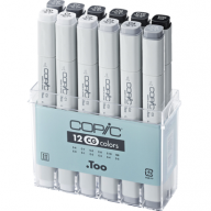 Copic Classic 12 Cool Gray набор маркеров в кейсе, холодные серые цвета - Copic Classic 12 Cool Gray набор маркеров в кейсе, холодные серые цвета купить в официальном магазине Копик Клаб / Copic Club с доставкой по РФ и всему миру