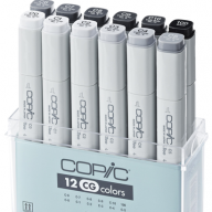 Copic Classic 12 Cool Gray набор маркеров в кейсе, холодные серые цвета - Copic Classic 12 Cool Gray набор маркеров в кейсе, холодные серые цвета купить в официальном магазине Копик Клаб / Copic Club с доставкой по РФ и всему миру