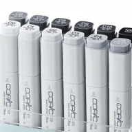 Copic Classic 12 Cool Gray набор маркеров в кейсе, холодные серые цвета - Copic Classic 12 Cool Gray набор маркеров в кейсе, холодные серые цвета купить в официальном магазине Копик Клаб / Copic Club с доставкой по РФ и всему миру