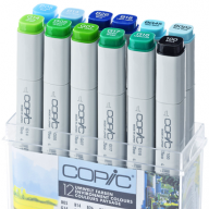 Copic Classic 12 Environment набор маркеров в кейсе, ландшафтный дизайн - Copic Classic 12 Environment набор маркеров в кейсе, цвета для пейзажа купить в официальном магазине Копик Клаб / Copic Club с доставкой по РФ и всему миру