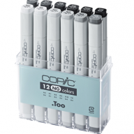 Copic Classic 12 Neutral Gray набор маркеров в кейсе, нейтральные цвета - Copic Classic 12 Neutral Gray набор маркеров в кейсе, нейтральные цвета купить в официальном магазине Копик Клаб / Copic Club с доставкой по РФ и всему миру