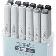 Copic Classic 12 Neutral Gray набор маркеров в кейсе, нейтральные цвета - Copic Classic 12 Neutral Gray набор маркеров в кейсе, нейтральные цвета купить в официальном магазине Копик Клаб / Copic Club с доставкой по РФ и всему миру