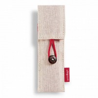 Чехол SenseBag для ручек текстильный 14 х 4.5 см бежевый