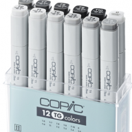 Copic Classic 12 Toner Gray набор маркеров в кейсе, тонирующие цвета - Copic Classic 12 Toner Gray набор маркеров в кейсе, тонирующие цвета купить в официальном магазине Копик Клаб / Copic Club с доставкой по РФ и всему миру