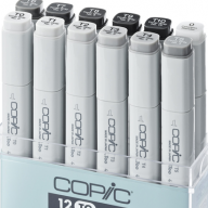 Copic Classic 12 Toner Gray набор маркеров в кейсе, тонирующие цвета - Copic Classic 12 Toner Gray набор маркеров в кейсе, тонирующие цвета купить в официальном магазине Копик Клаб / Copic Club с доставкой по РФ и всему миру