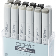 Copic Classic 12 Warm Gray набор маркеров в кейсе, тепло-серые цвета - Copic Classic 12 Warm Gray набор маркеров в кейсе, тепло-серые цвета купить в официальном магазине Копик Клаб / Copic Club с доставкой по РФ и всему миру