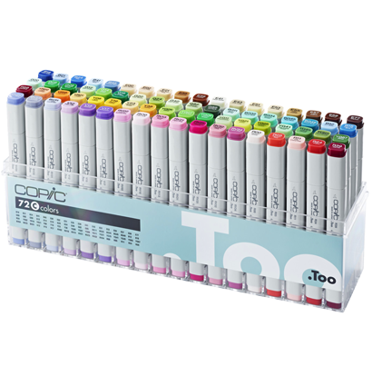Copic Classic 72 Set C набор маркеров в кейсе, вариант C