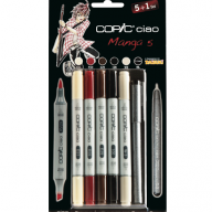 Copic Ciao Manga 5 Манга 5+1 набор маркеров и линер 0.3 мм - Copic Ciao Manga 5 Манга 5+1 набор маркеров с кистью для рисования и линер 0.3 мм купить в магазине маркеров Copic.Club с доставкой по всему миру