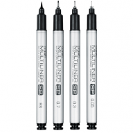 Copic Multiliner SP перезаправляемый черный - Copic Multiliner SP перезаправляемый черный