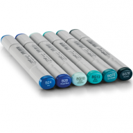 Copic Sketch 6 Sea&amp;Sky набор маркеров с кистью - Copic Sketch 6 Sea&Sky набор маркеров с кистью