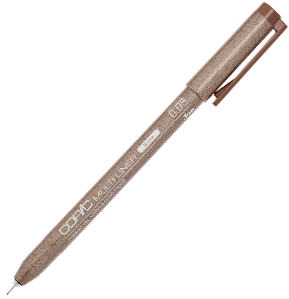 Капиллярный линер Copic Multiliner коричневый