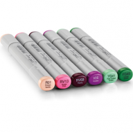 Copic Sketch 6 Floral Favorites набор маркеров с кистью - Copic Sketch 6 Floral Favorites набор маркеров с кистью