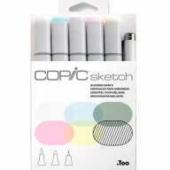 Copic Sketch 6 Blending Basics набор маркеров с кистью - Copic Sketch 6 Blending Basics набор маркеров с кистью