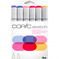 Copic Sketch 6 Floral Favorites 2 набор маркеров с кистью - Copic Sketch 6 Floral Favorites 2 набор маркеров с кистью