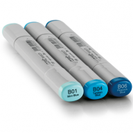 Copic Sketch 3 Color Fusion 6 набор голубых маркеров - Copic Sketch 3 Color Fusion 6 набор голубых маркеров