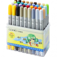 Copic Ciao 36 Manga набор маркеров с кистью в кейсе, манга цвета - Copic Ciao 36 Manga набор маркеров с кистью в кейсе, манга цвета