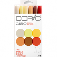 Copic Ciao 6 Hair набор маркеров &quot;Причёски&quot; - Copic Ciao 6 Hair набор маркеров "Причёски"