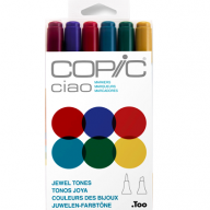 Copic Ciao 6 Jewel Tones набор маркеров &quot;Драгоценные камни&quot; - Copic Ciao 6 Jewel Tones набор маркеров "Драгоценные камни"