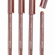 Набор капиллярных линеров Copic Multiliner 4 штуки сепия (перо 0.05 - 0.5 мм) - Набор капиллярных линеров Copic Multiliner 4 штуки сепия (0.05 - 0.5 мм) купить в магазине для художников Copic.Club с доставкой по всему миру