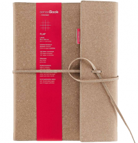 Блокнот SenseBook Flap L с кожаной обложкой линейка А4 80 гм