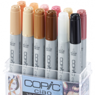 Copic Ciao 12 Skin набор маркеров с кистью в кейсе, телесные цвета - Copic Ciao 12 Skin набор маркеров с кистью в кейсе, телесные цвета
