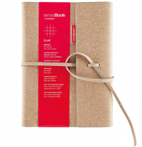 Блокнот SenseBook Flap M с кожаной обложкой нелинованный А5 80 гм