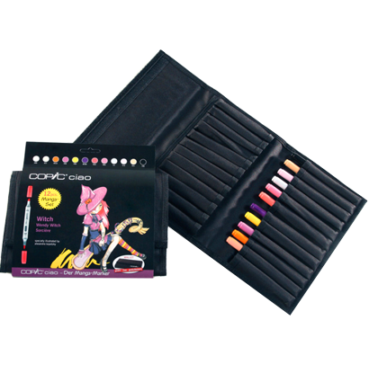 Copic Ciao 12 Witch набор маркеров с кистью в пенале, цвета ведьмочки