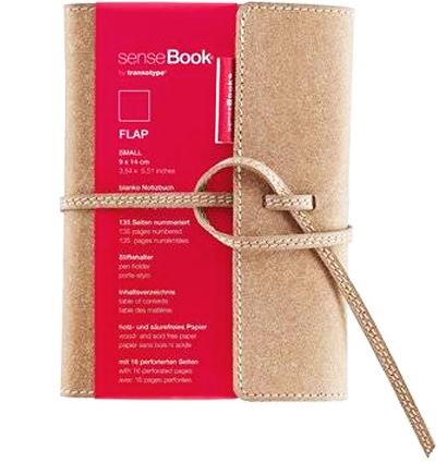 Блокнот SenseBook Flap S с кожаной обложкой нелинованный А6 80 гм