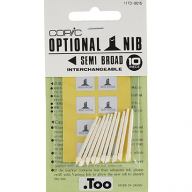 Набор перьев Copic Semi Broad скошенное малое долото  3 мм 10 штук - Набор перьев для маркеров Copic Semi Broad скошенный наконечник  3 мм 10 штук купить в магазине Copic.Club с доставкой по всему миру